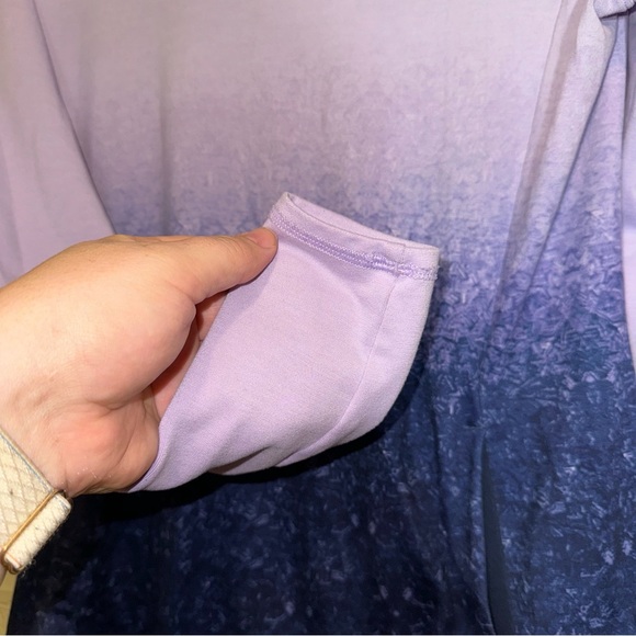 CALIA Oasis Ombre Mock Neck Long Sleeve Top, Size M - Picture 5 of 9